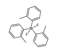 tris(2-methylphenyl)bismuth difluoride结构式