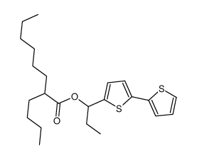 1-(5-thiophen-2-ylthiophen-2-yl)propyl 2-butyloctanoate结构式