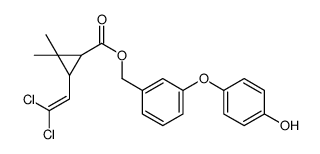 [3-(4-hydroxyphenoxy)phenyl]methyl 3-(2,2-dichloroethenyl)-2,2-dimethylcyclopropane-1-carboxylate结构式