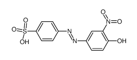 2-nitro-4-(4'-sulfophenylazo)-phenol结构式