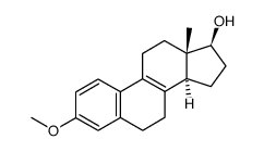 3-methoxyestra-1,3,5(10),8(9)-tetraen-17β-ol结构式