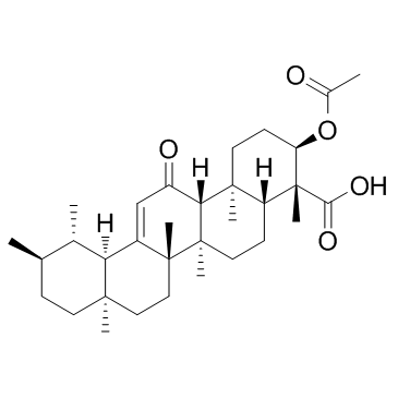 乙酰基-11-酮基-beta-乳香酸结构式