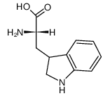 2,3-dihydro-L-tryptophan结构式