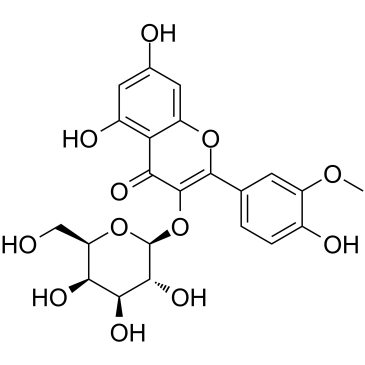 异鼠李素-3-O-半乳糖苷结构式