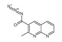 2-methyl-1,8-naphthyridine-3-carbonyl azide结构式