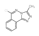 6-CHLORO-3-METHYL-[1,2,4]TRIAZOLO[3,4-A]-PHTHALAZINE结构式