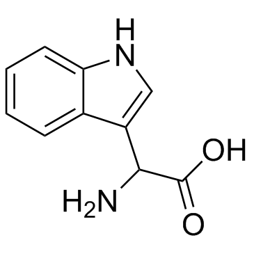 D,L-3-吲哚基甘氨酸结构式
