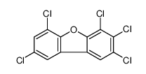 2,3,4,6,8-pentachlorodibenzofuran结构式