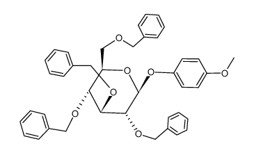 4'-Methoxyphenyl-2,3,4,6-tetra-O-benzyl-β-D-glucopyranoside结构式