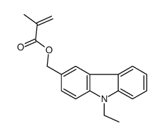 (9-ethylcarbazol-3-yl)methyl 2-methylprop-2-enoate结构式