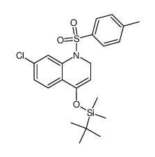 N-p-toluenesulfonyl-4-(t-butyldimethylsilyloxy)-7-chloro-1,2-dihydroquinoline结构式