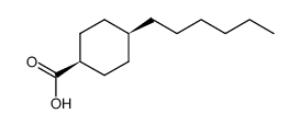 cis 4-n-hexylcyclohexanecarboxylic acid结构式