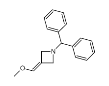 1-benzhydryl-3-(MethoxyMethylene)azetidine结构式