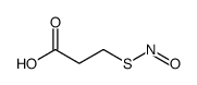 3-nitrososulfanylpropanoic acid结构式