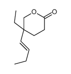 5-[(E)-but-1-enyl]-5-ethyloxan-2-one结构式