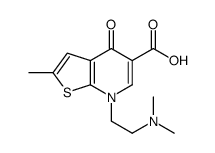 7-[2-(dimethylamino)ethyl]-2-methyl-4-oxothieno[2,3-b]pyridine-5-carboxylic acid结构式