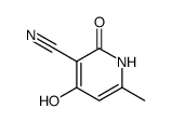 4-hydroxy-6-methyl-2-oxo-1,2-dihydro-3-pyridinecarbonitrile结构式