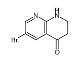 6-Bromo-2,3-dihydro-1,8-naphthyridin-4(1H)-one结构式