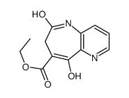 6,7-Dihydro-9-hydroxy-6-oxo-5H-pyrido[3,2-b]azepine-8-carboxylic Acid Ethyl Ester结构式