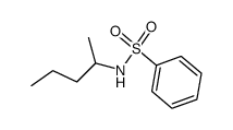 N-(1-methyl-butyl)-benzenesulfonamide结构式