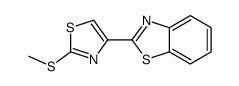 2-(2-methylsulfanyl-1,3-thiazol-4-yl)-1,3-benzothiazole结构式