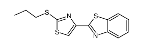 2-(2-propylsulfanyl-1,3-thiazol-4-yl)-1,3-benzothiazole结构式