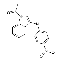 1-[3-(4-nitroanilino)indol-1-yl]ethanone结构式