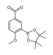 2-Methoxy-5-nitrophenylboronic acid pinacol ester结构式