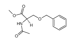 Methyl-N-acetyl-O-benzyl-D-serinat结构式