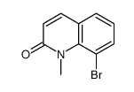 8-溴-1-甲基-1H-喹啉-2-酮结构式