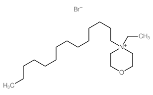 4-ethyl-4-tetradecyl-1-oxa-4-azoniacyclohexane结构式