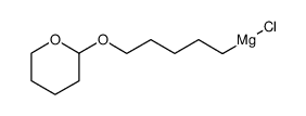 Grignard reagent of 5-chloro-pentanol pyrannyl ether结构式
