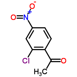 1-(2-氯-4-硝基苯基)-1-乙酮结构式