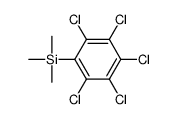 Trimethyl(pentachlorophenyl)silane结构式