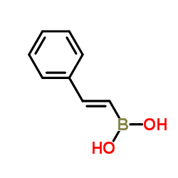 反式-BETA-苯乙烯硼酸结构式