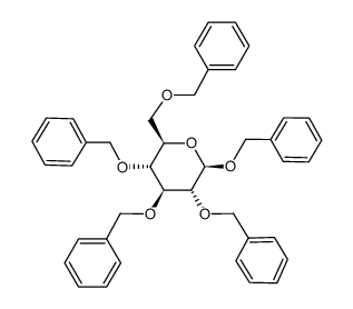 benzyl 2,3,4,6-tetra-O-benzyl-&beta;-D-glucopyranoside结构式