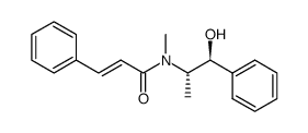 E-(+)-(1'S,2'S)-N-methyl-N-(2'-phenyl-2'-hydroxy-1'-methylethyl)-3-phenylprop-2-enamide结构式
