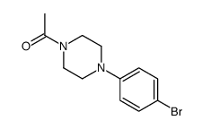 1-(4-(4-溴苯基)哌嗪-1-基)乙酮结构式