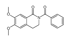 2-benzoyl-6,7-dimethoxy-3,4-dihydro-2H-isoquinolin-1-one结构式