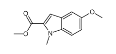 methyl 5-methoxy-1-methylindole-2-carboxylate结构式