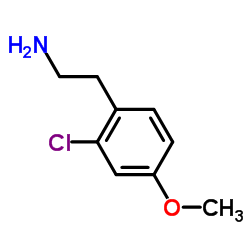 2-(2-Chloro-4-methoxyphenyl)ethanamine结构式