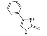 4-苯基-1,3-二氢-咪唑-2-酮结构式