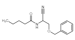 3-Benzyloxy-&alpha;-(N-butyryl)-aminopropionitrile结构式
