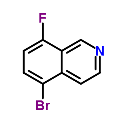 5-溴-8-氟异喹啉结构式