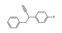 2-(4-fluorophenyl)-3-phenylpropanenitrile结构式