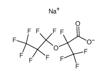 sodium perfluoro-3-oxa-2-methylhexanoate结构式
