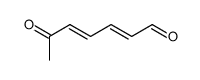 6-oxo-hepta-2t,4t-dienal结构式