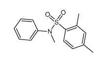 2,4-dimethyl-benzenesulfonic acid-(N-methyl-anilide)结构式