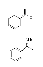 3-​Cyclohexene-​1-​carboxylic acid, (1S)​-​, compd. with (αR)​-​α-​methylbenzenemethana​mine (1:1)结构式