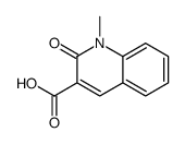 1-methyl-2-oxo-1,2-dihydro-3-quinolinecarboxylic acid(SALTDATA: FREE)结构式